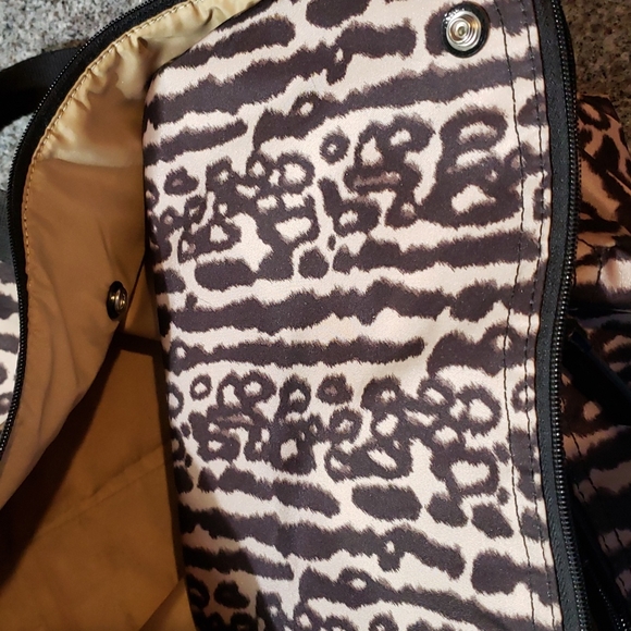 Coach Ocelot Print Nylon travel Bag, Snap Pouch & Cosmetic Pouch-Set - Picture 9 of 16